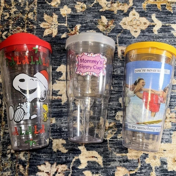 TERVIS Lot of 3 Bundle Tumblers Cups 24 ounces with lids asst styles/colors - Picture 4 of 16